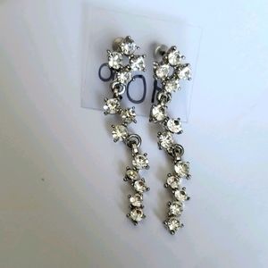 Cubic zirconium dangling earings